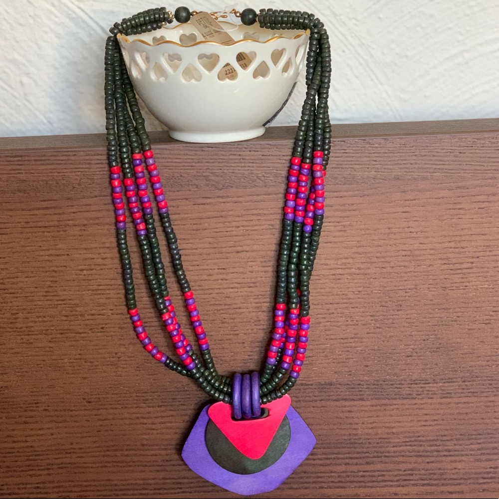 Wooden Beaded Necklace